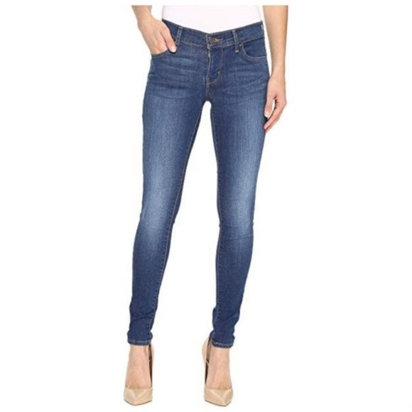 *NWT* "Sold" Design Lab Nordstrom Soho Super Skinny Denim Jeans Medium Wash - Picture 1 of 13